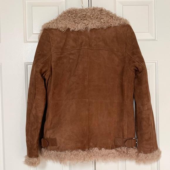 Michael Kors genuine leather and fur jacket - Picture 3 of 4